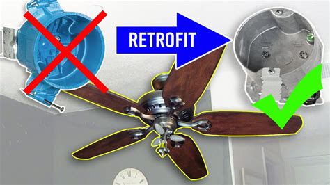 how to tell if junction box can support ceiling fan|install ceiling fan junction box.